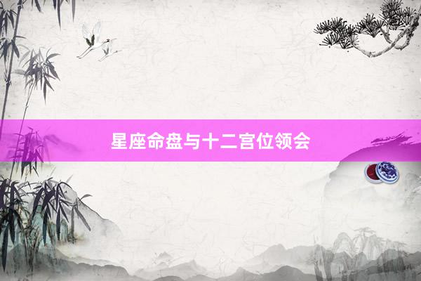 星座命盘与十二宫位领会